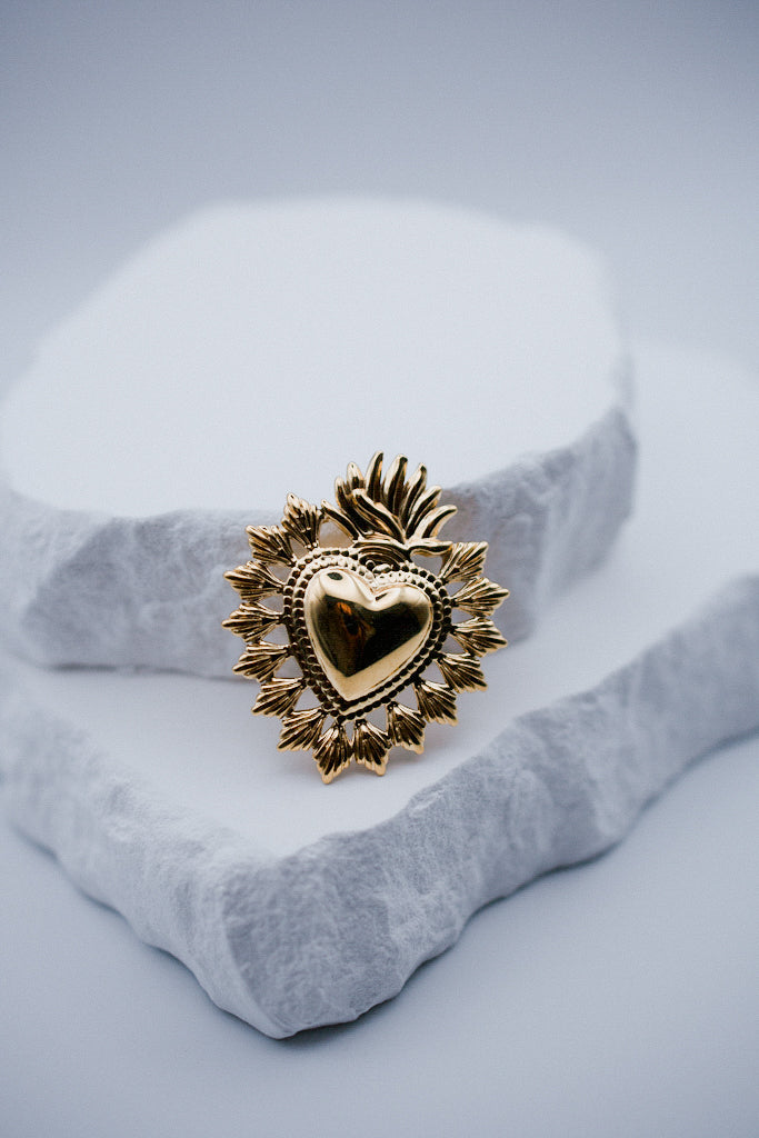 Broche Cœur Floréal