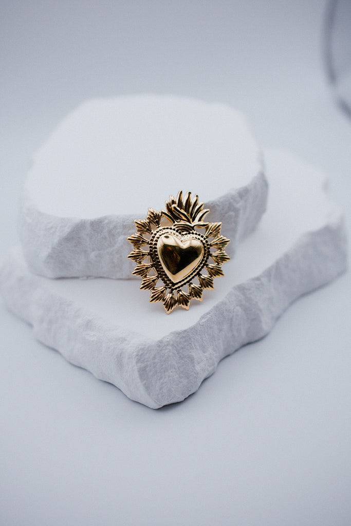 Broche Cœur Floréal