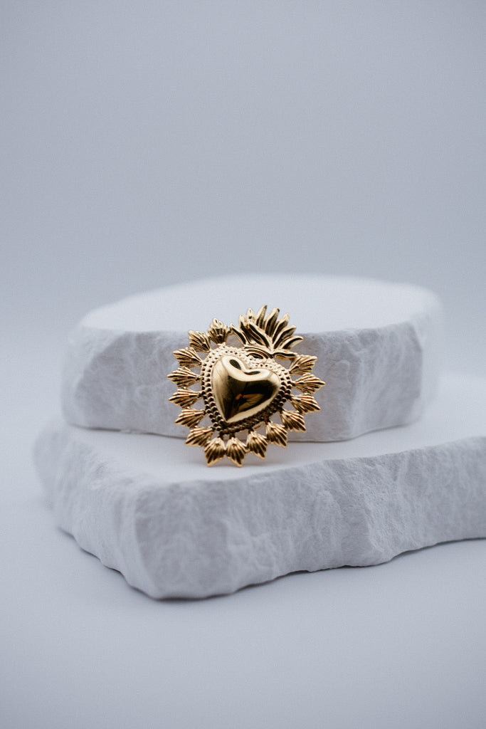 Broche Cœur Floréal