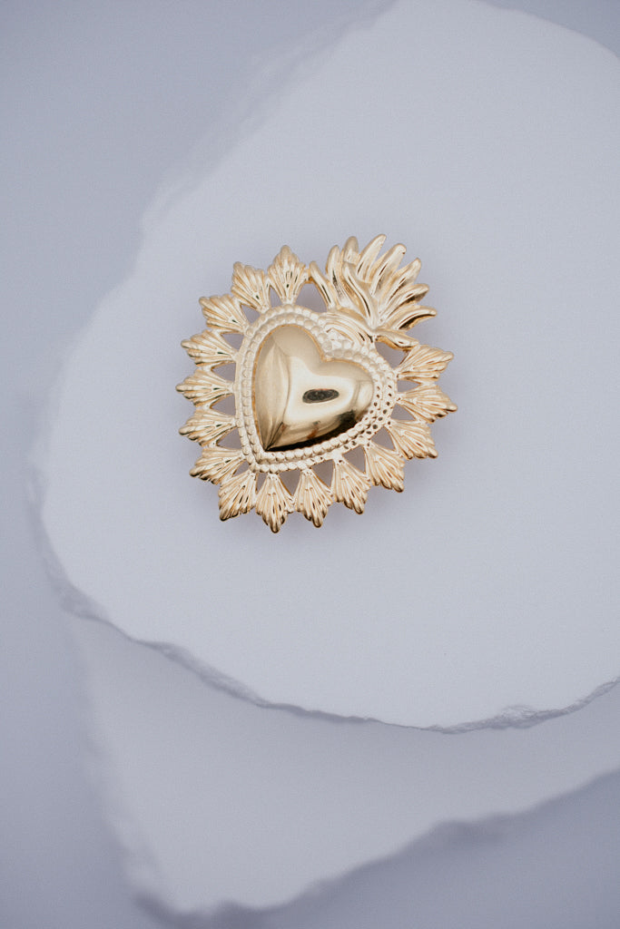 Broche Cœur Floréal